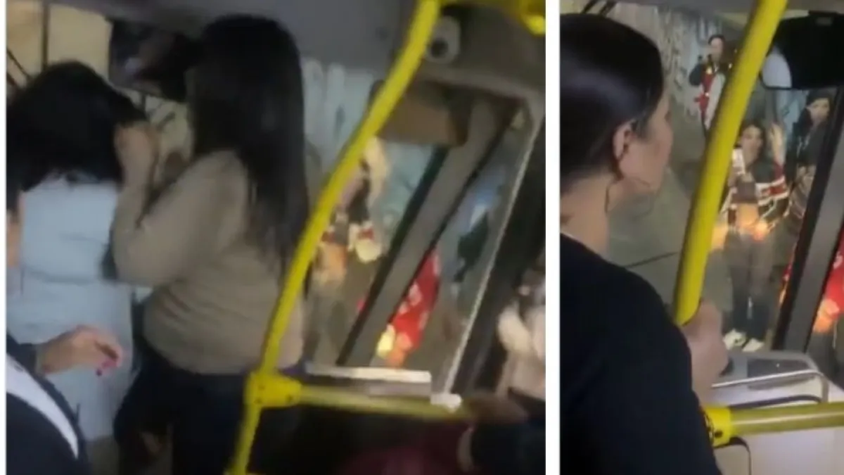 Dos mujeres protagonizaron una pelea en un bus de TransMilenio tras un bloqueo: 'No podemos exaltarnos y atacarnos entre sí'
